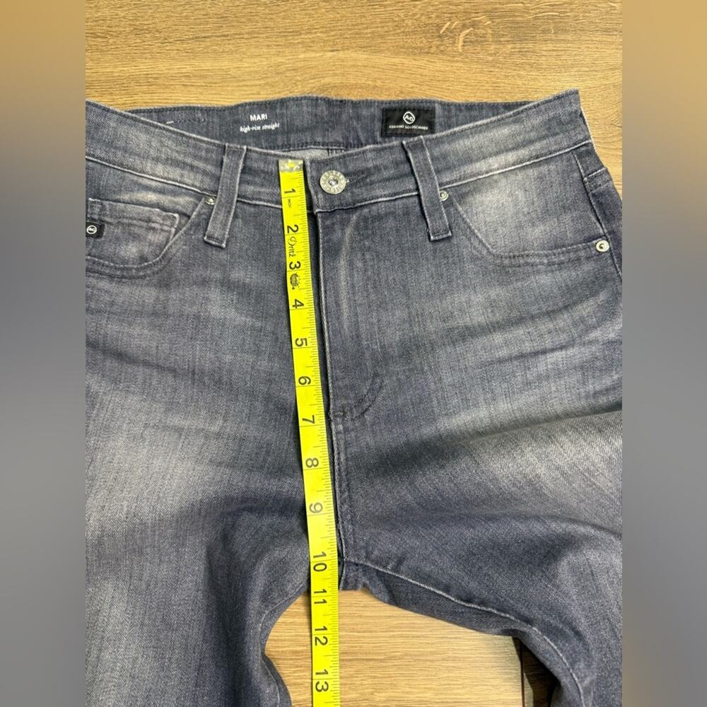 AG Adriano Goldschmied Mari High Rise Straight Jeans Size 27 - Picture 9 of 10